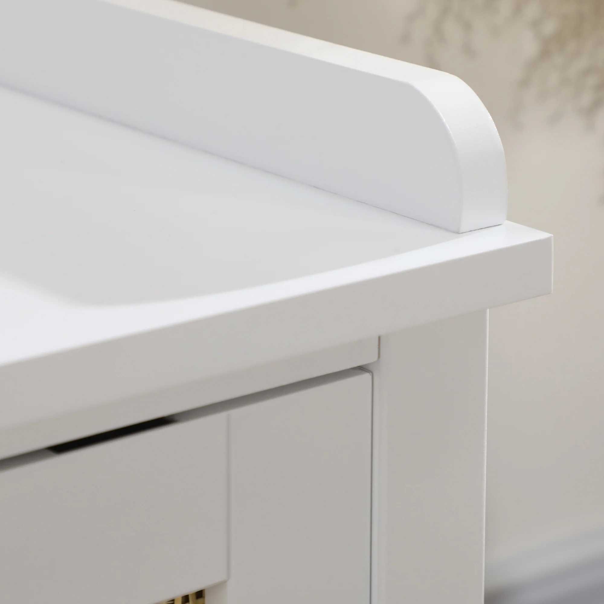 Banc à chaussures meuble de rangement avec étagère sur pieds 2 placards avec façades cannage blanc - Image 8