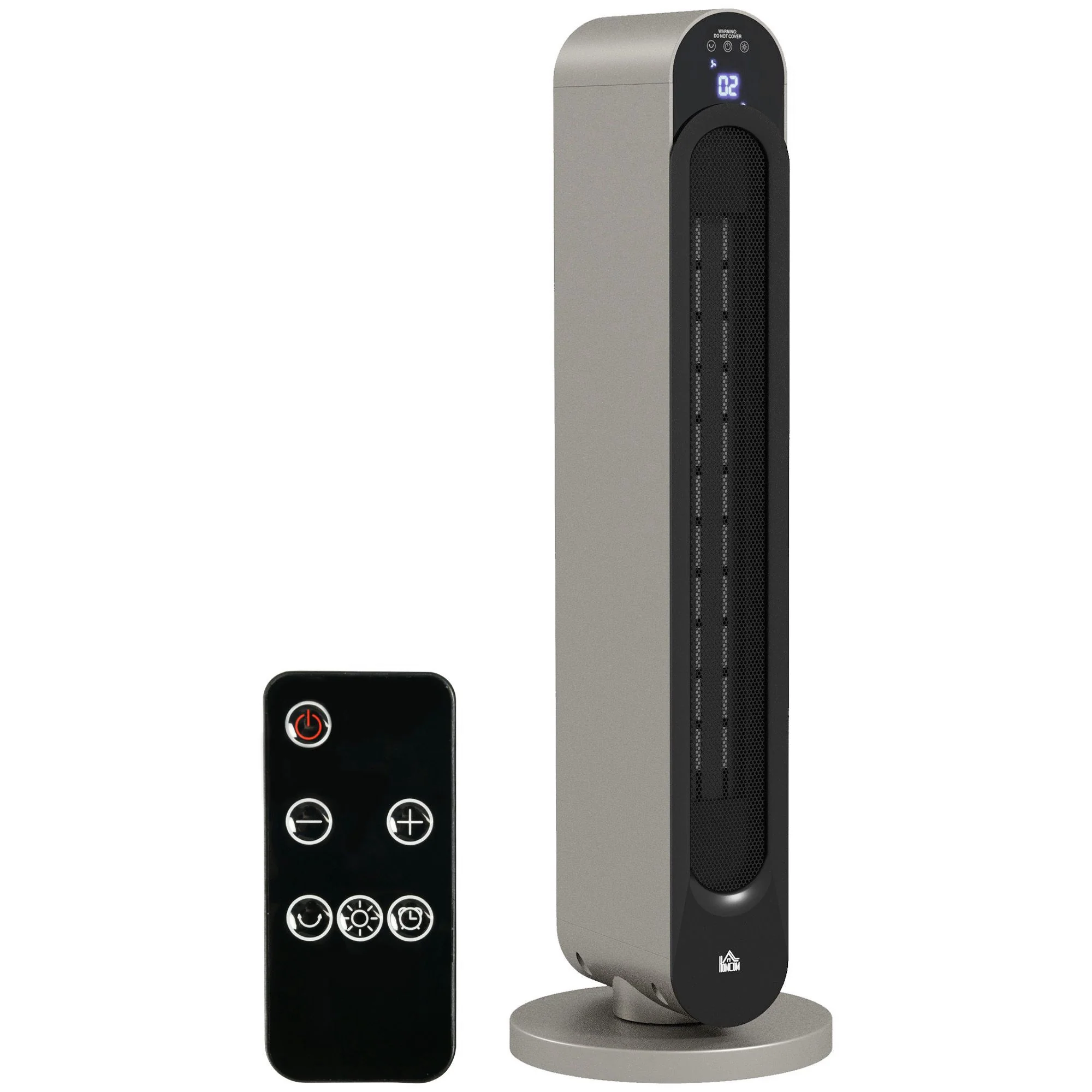 Chauffage soufflant oscillant 1100/2200 W - mini radiateur céramique PTC - télécommande incluse - chauffage d'appoint noir - Image 11
