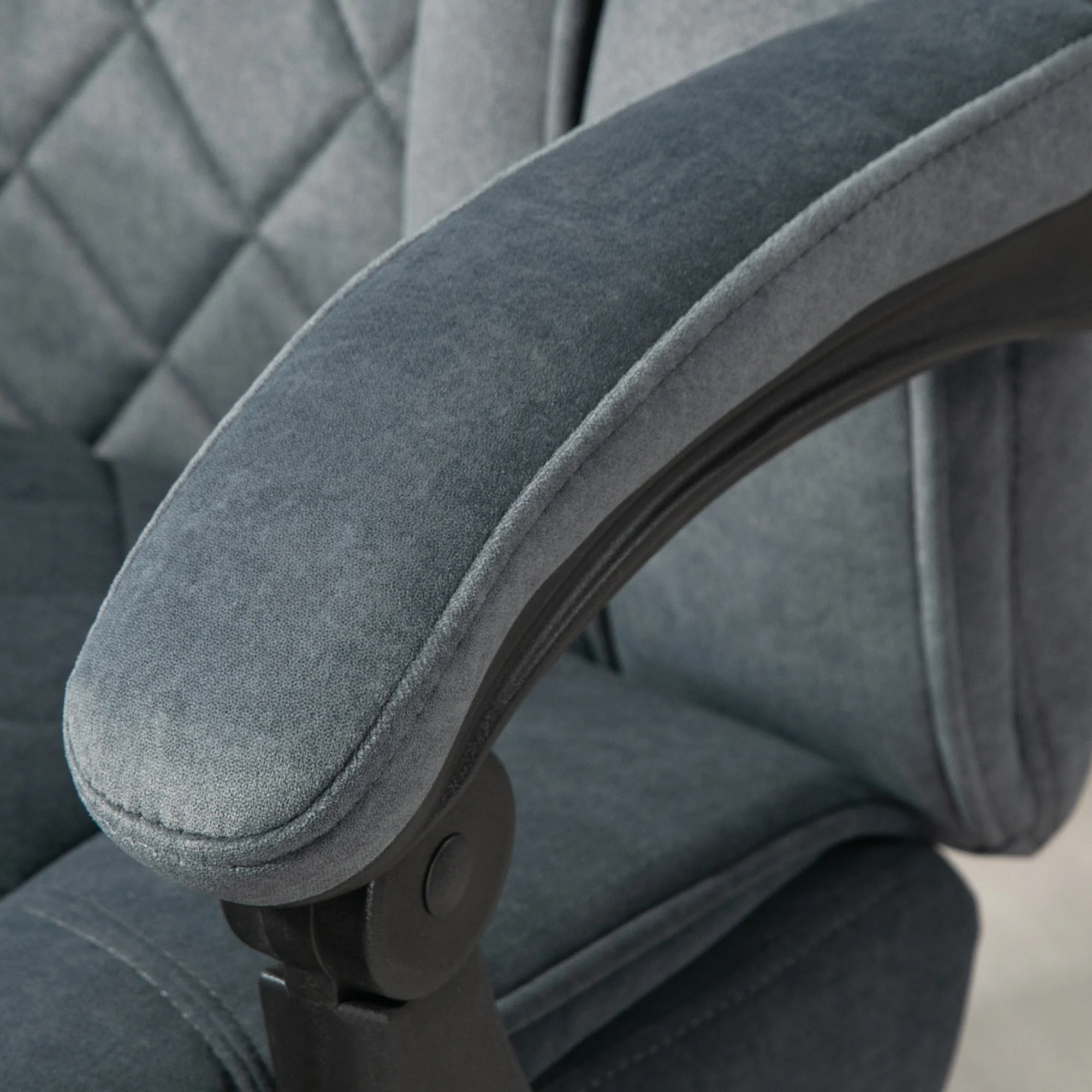 Fauteuil de bureau massant et chauffant chaise de bureau chaise ergonomique avec hauteur réglable dossier inclinable télécommande filaire repose-pieds rétractable et pivotant 360° gris - Image 10