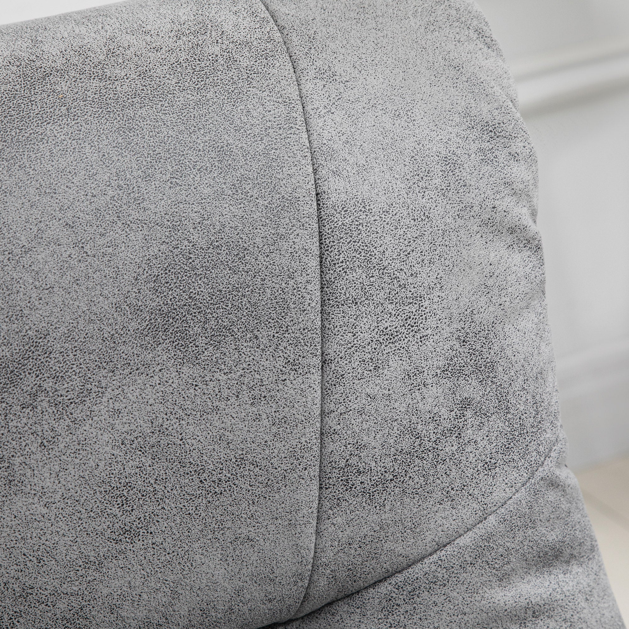 Fauteuil relax fauteuil de relaxation inclinable 135° avec repose-pieds pivotant 360° revêtement microfibre pieds en bois massif assise épais rembourrée gris - Image 9