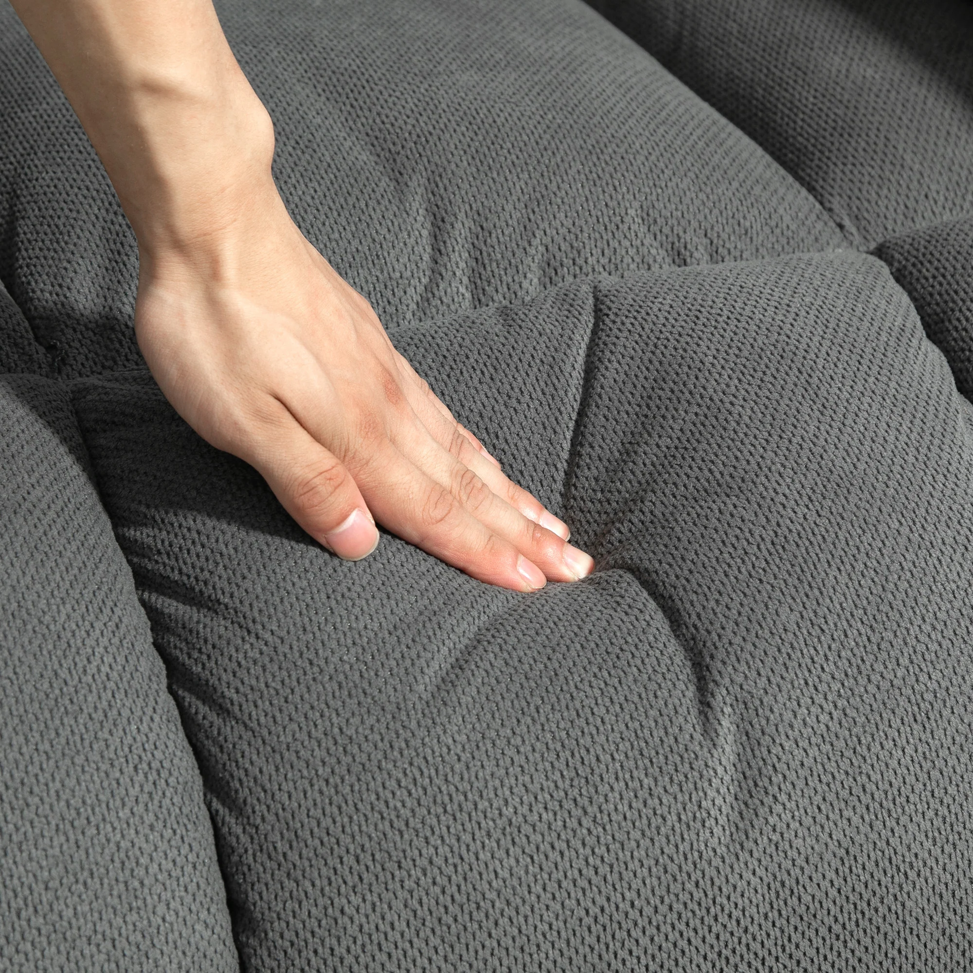 Fauteuil releveur électrique avec fonction massage et chauffage, fauteuil relax électrique avec dossier inclinable, ports USB, télécommande, repose-pied et poche latérale, gris - Image 10