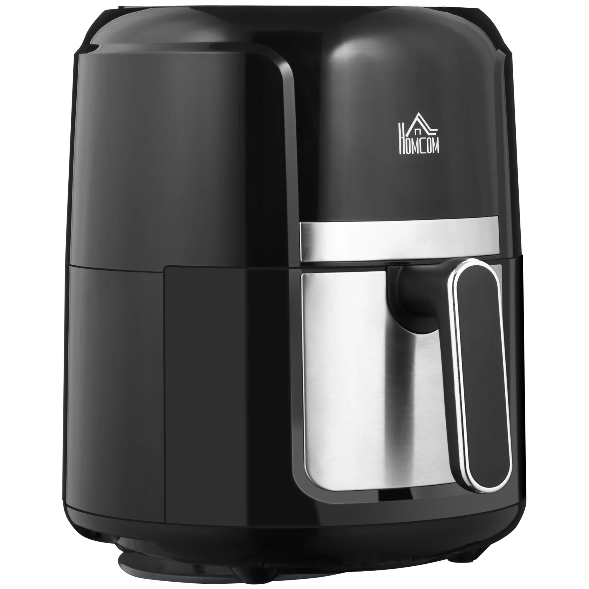 Friteuse sans huile 4 L, air fryer 1300 W 12 programmes, écran tactile, température réglable, arrêt automatique et panier antiadhésif, 85% de matières grasses en moins, sans BPA et PFOA, noir - Image 2