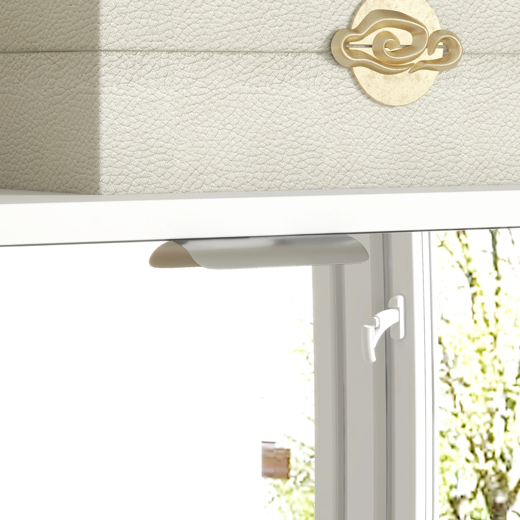 Meuble à chaussures 2 en 1 armoire à chaussures étroite fa?ades miroir, 4 portes abattants, étagères réglables, gain de place, 76l x 26P x 168H cm blanc - Image 10