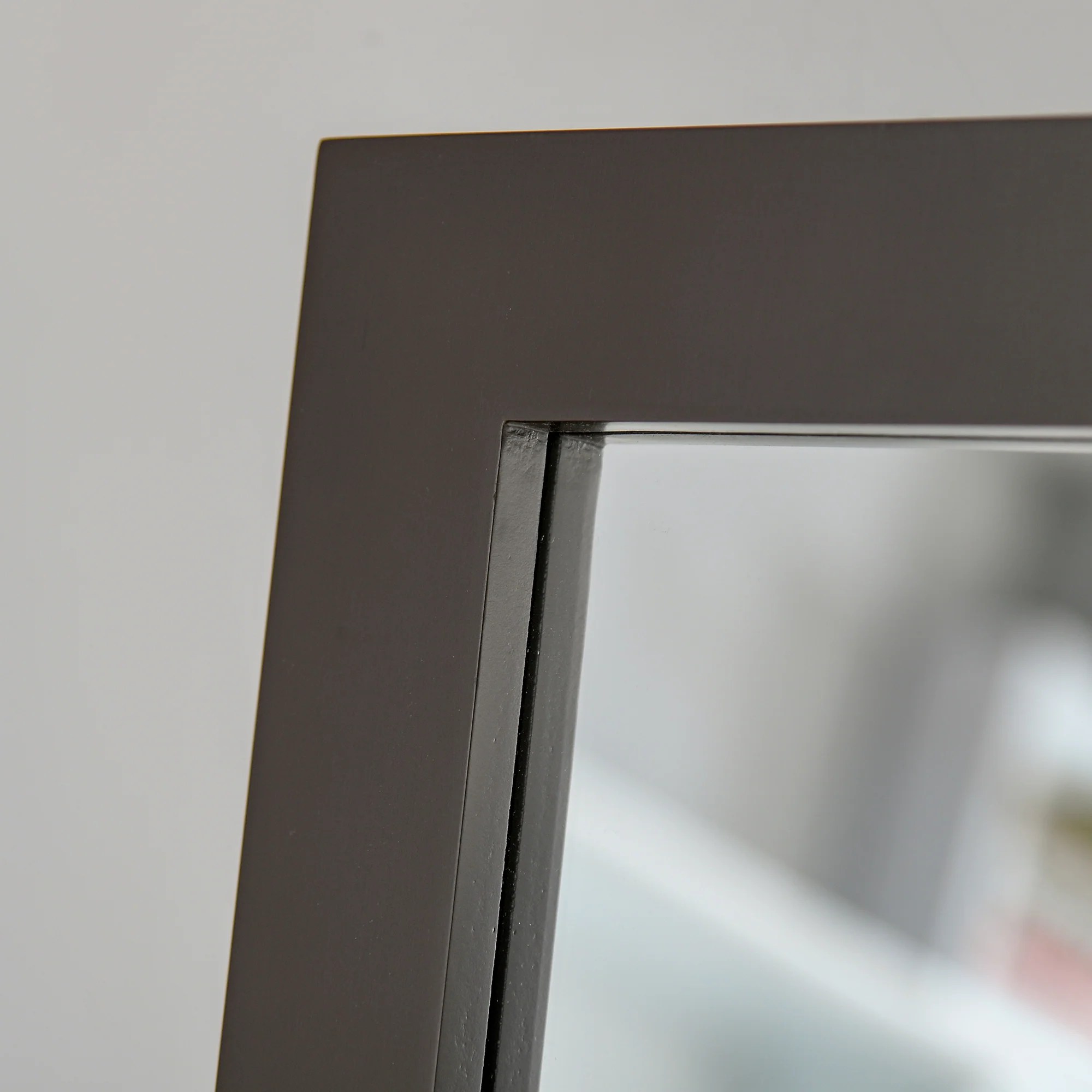 Miroir en Pied Grand Miroir de Sol Inclinaison réglable pour Dressing Chambre dim. 47L x 46l x 148H cm en Bois Brun Foncé - Image 8
