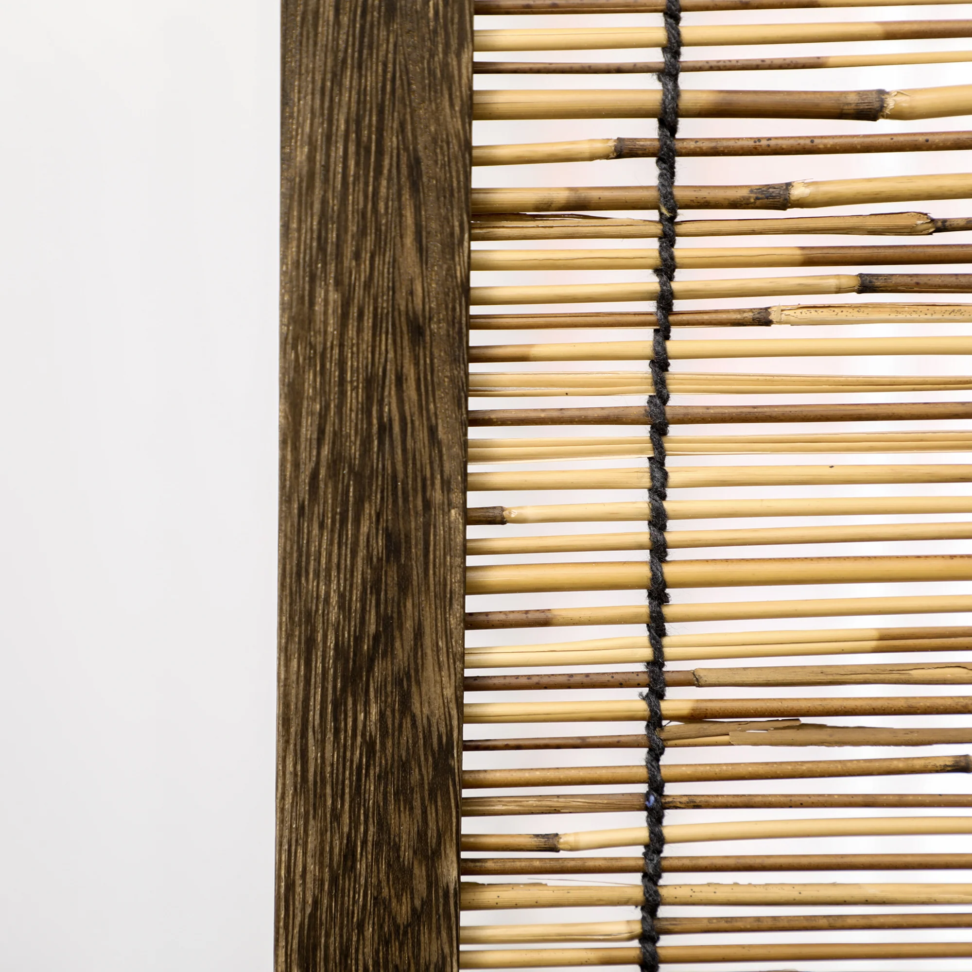 Paravent en bois 4 panneaux 160 x 170 cm séparateur de pièce closion de séparation pliable - naturel - Image 8