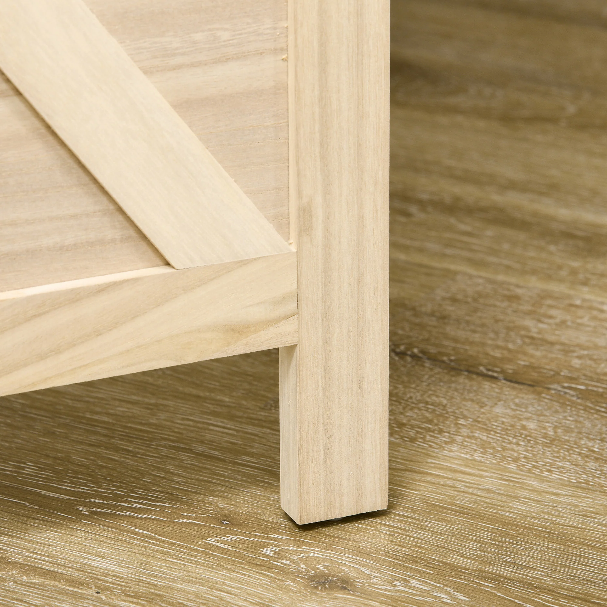 Paravent intérieur en bois, 4 panneaux, 152 x 144,5 cm, panneau perforé, séparateur de pièce pliable, Panneau perforé pour salon, chambre à coucher, maison, bois naturel - Image 8
