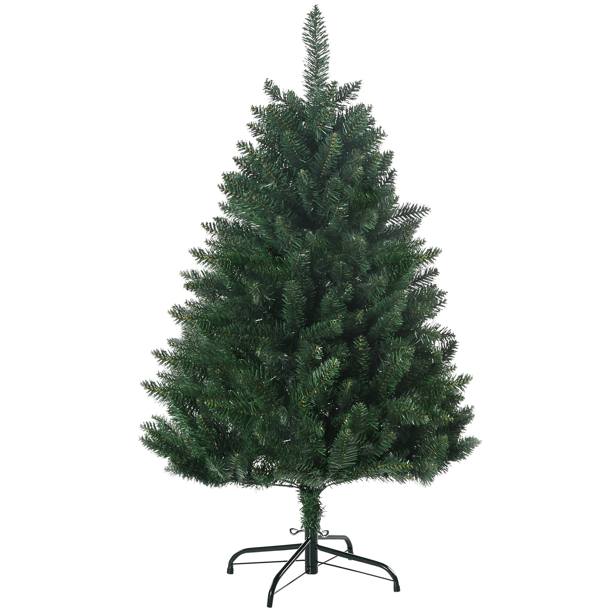 Sapin de No?l artificiel 120H cm 305 branches avec pied croix acier amovible - vert - Image 11