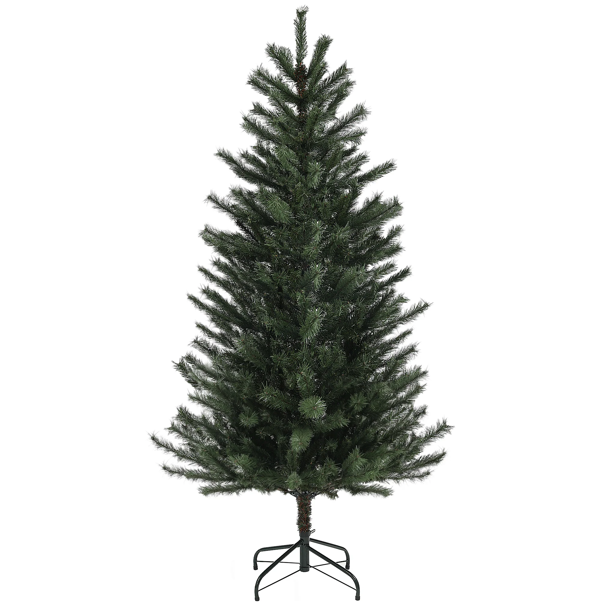 Sapin de No?l artificiel 180 cm arbre de No?l avec support en acier pliable, 467 branches, décoration de No?l effet réaliste, vert - Image 11