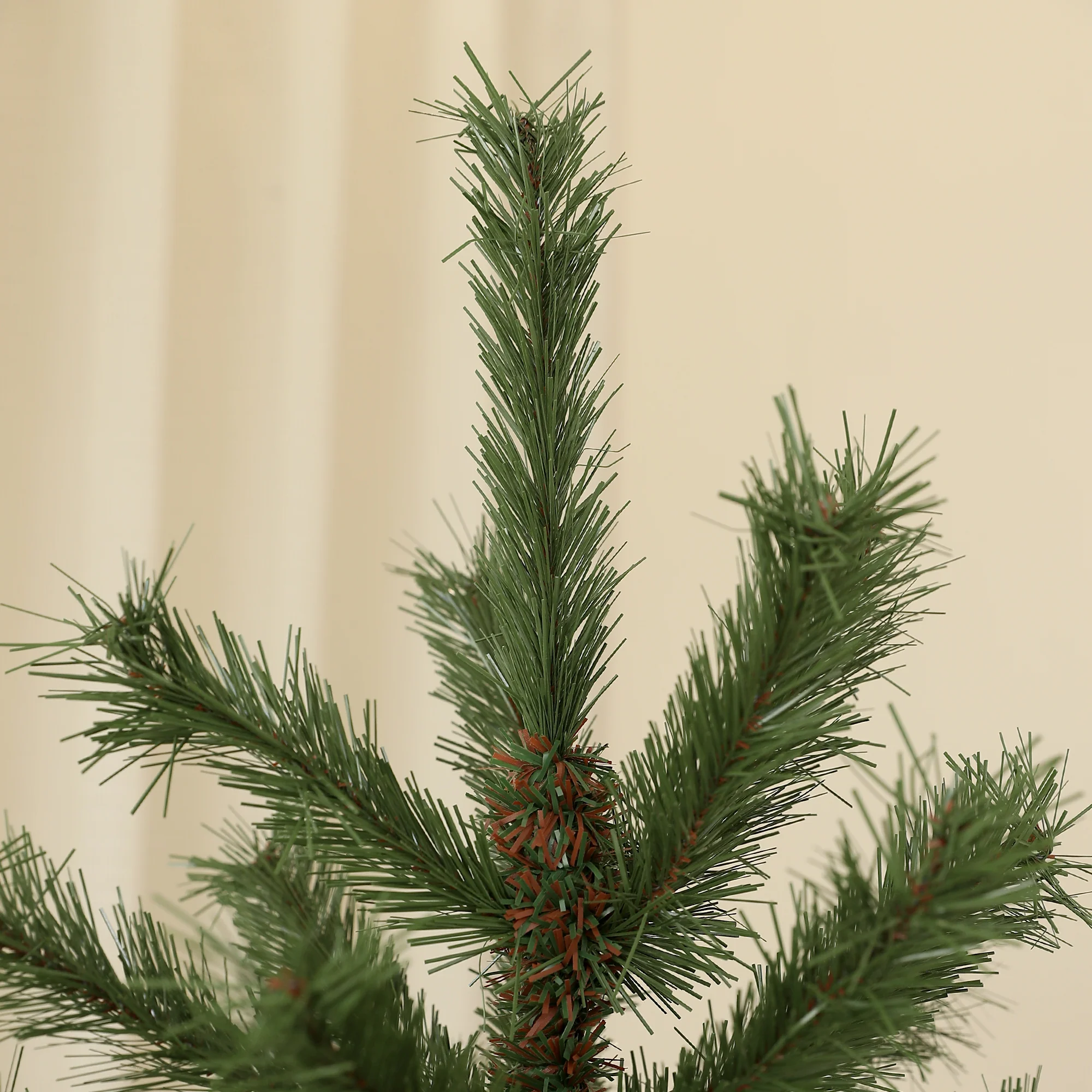 Sapin de No?l artificiel 180 cm arbre de No?l avec support en acier pliable, 467 branches, décoration de No?l effet réaliste, vert - Image 9