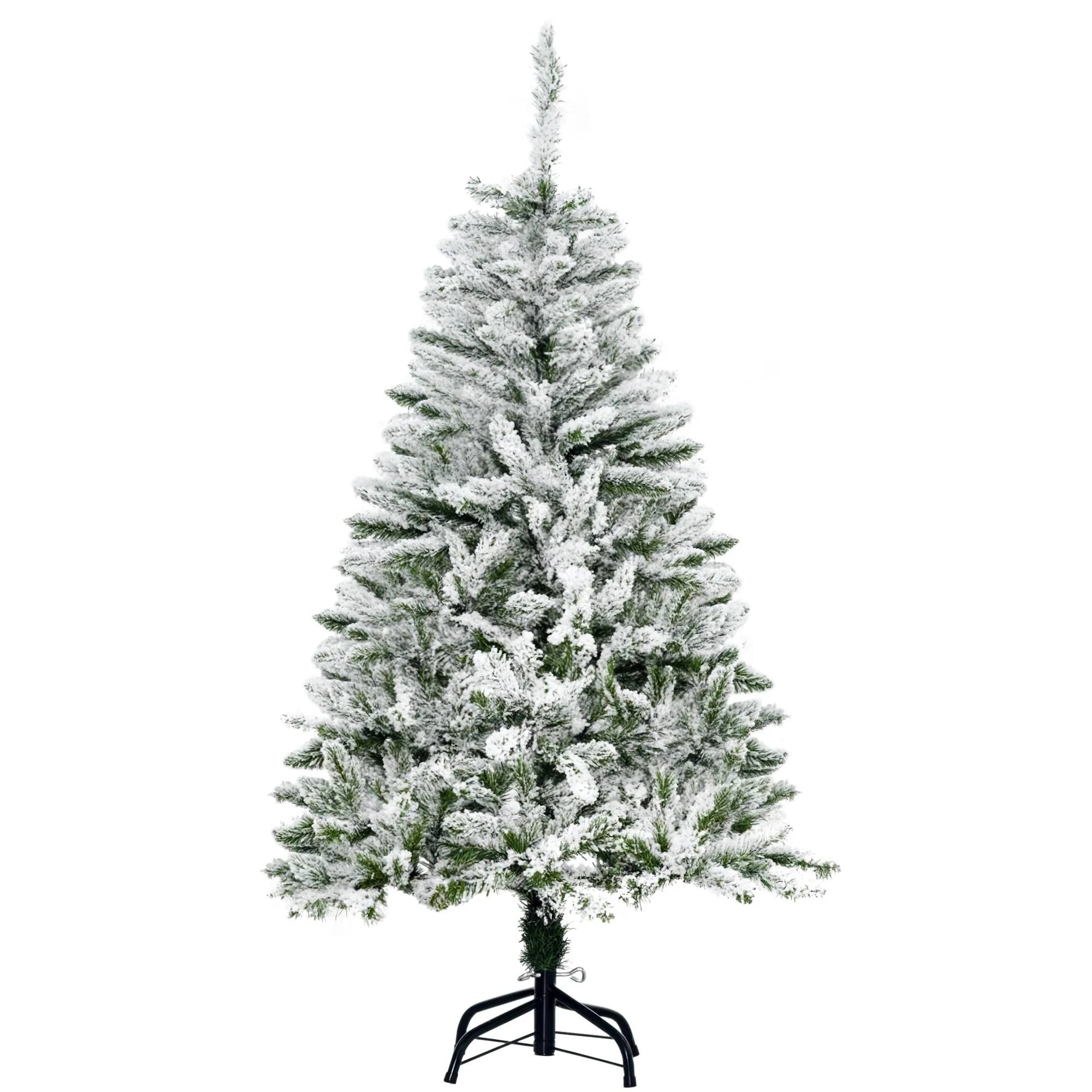 Sapin de No?l Artificiel enneigé 120H cm 200 Branches épines Imitation Nordmann Grand réalisme - Image 11