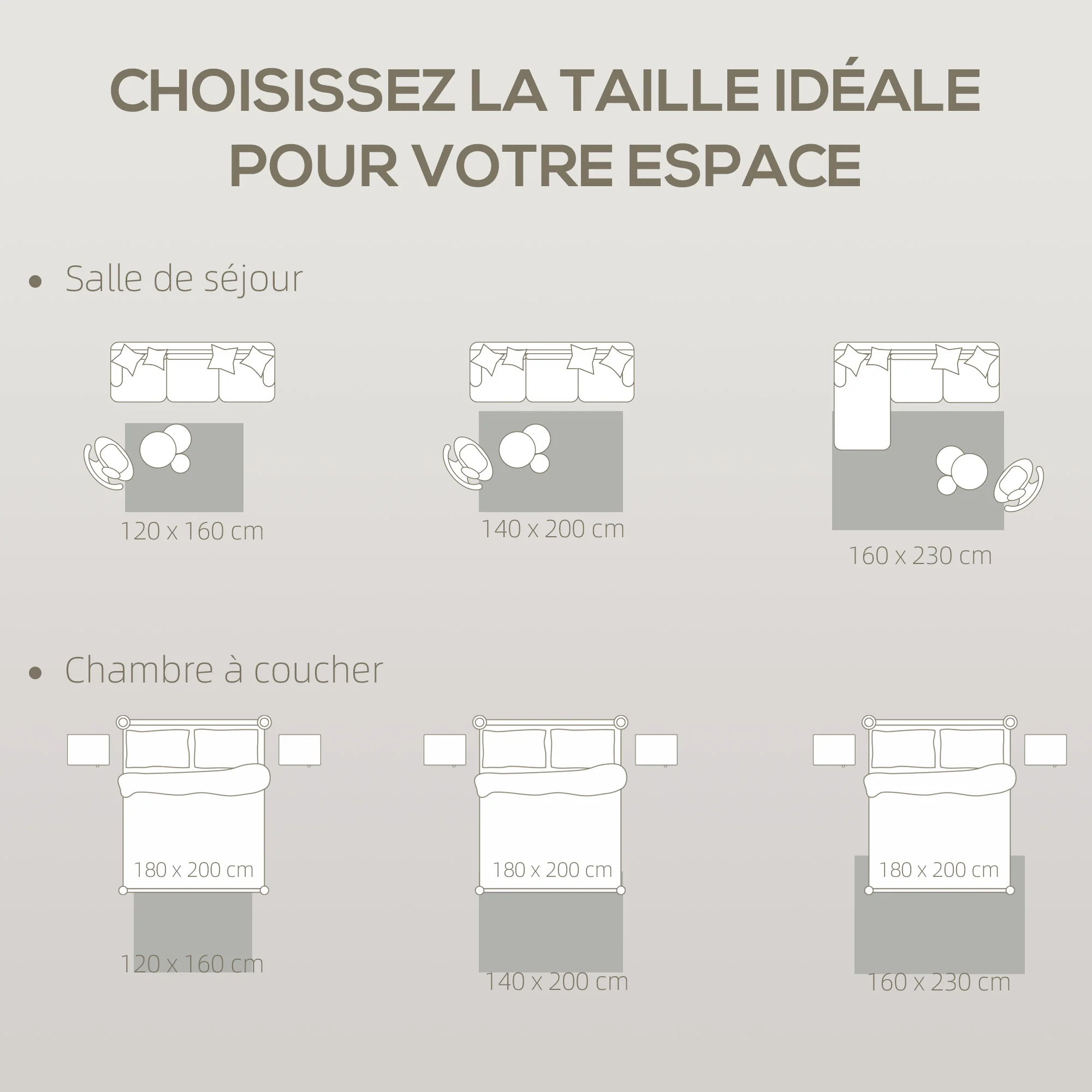 Tapis salon 160 x 120 cm tapis à poils longs, lavable en machine, antidérapant, en fausse fourrure, pour salon, chambre à coucher, bureau, gris clair - Image 7
