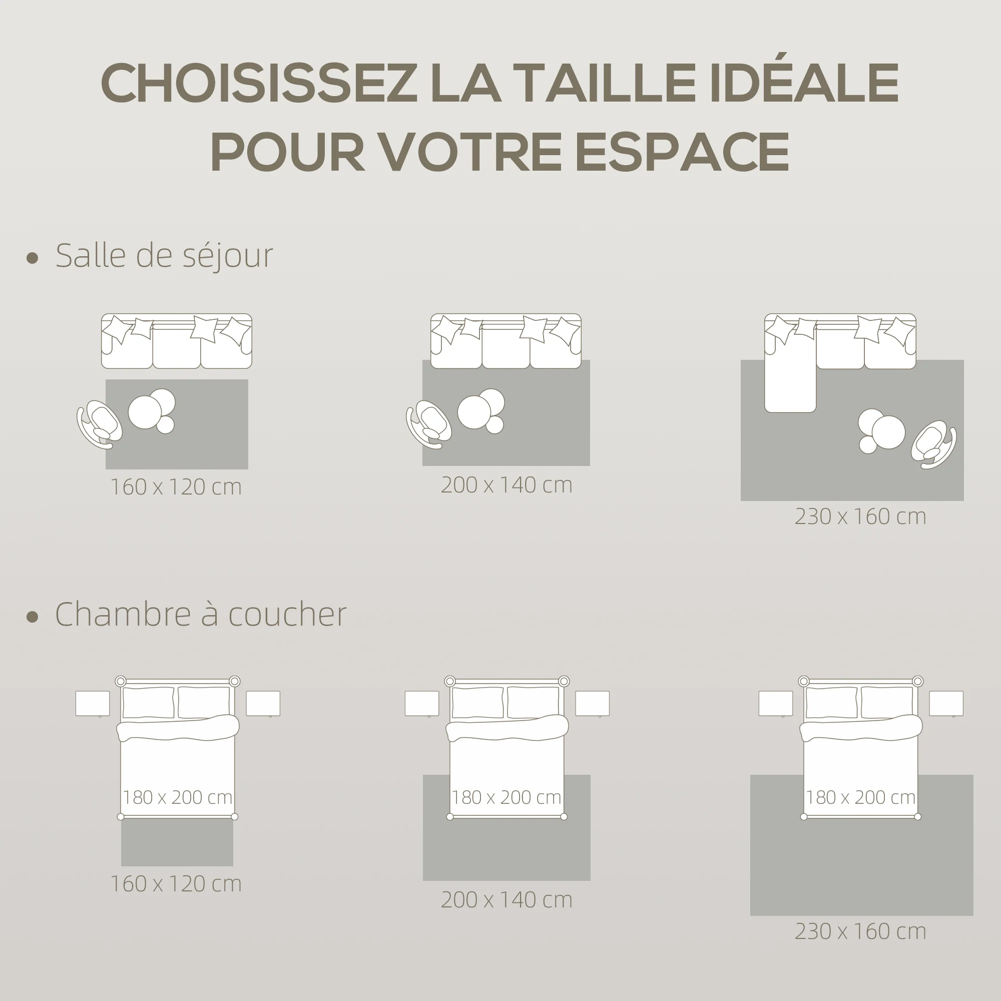 Tapis salon 200 x 140 cm tapis à poils longs, lavable en machine, antidérapant, en fausse fourrure, pour salon, chambre à coucher, bureau, gris clair - Image 7
